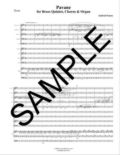 Pavane for Brass Quintet, Organ, and SATB Chorus