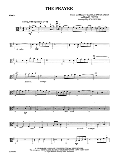 The Prayer: Viola