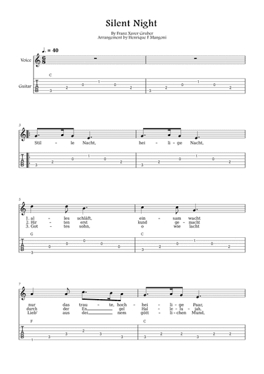 Stille Nacht (german lyrics)
