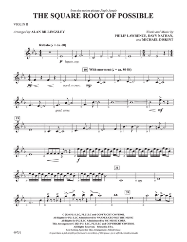 The Square Root of Possible: 2nd Violin