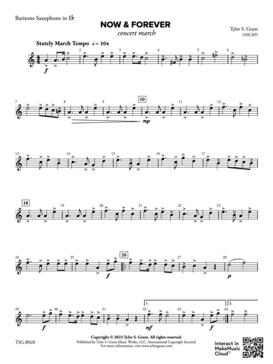 Now & Forever: E-flat Baritone Saxophone