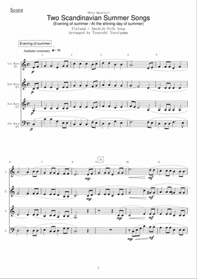 Two Scandinavian Summer Songs
