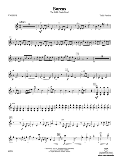 Boreas: 1st Violin