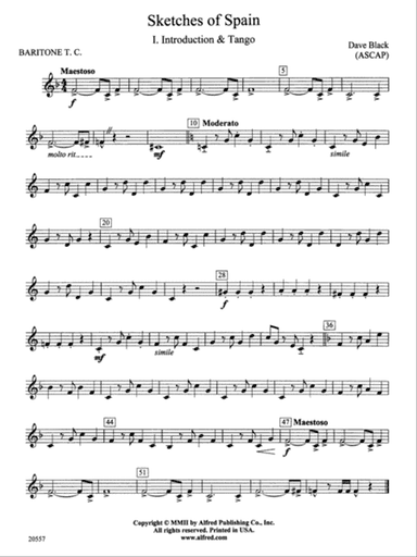 Sketches of Spain: Baritone T.C.