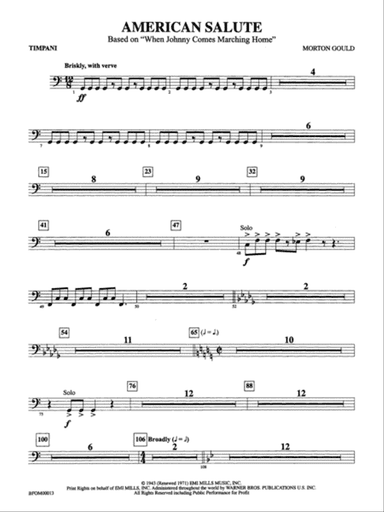American Salute: Timpani