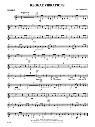 Reggae Vibrations: 1st F Horn