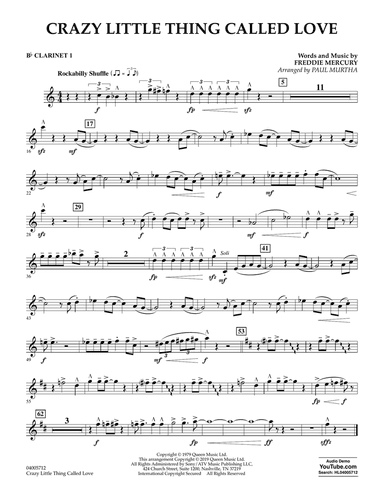 Crazy Little Thing Called Love (arr. Paul Murtha) - Bb Clarinet 1