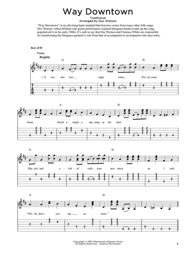 Way Downtown (arr. Fred Sokolow)