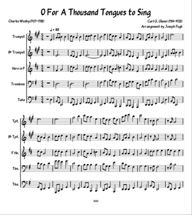O For A Thousand Tongues To Sing