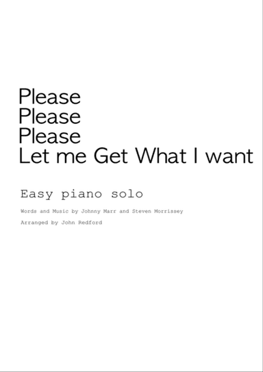 Please, Please, Please, Let Me Get What I Want