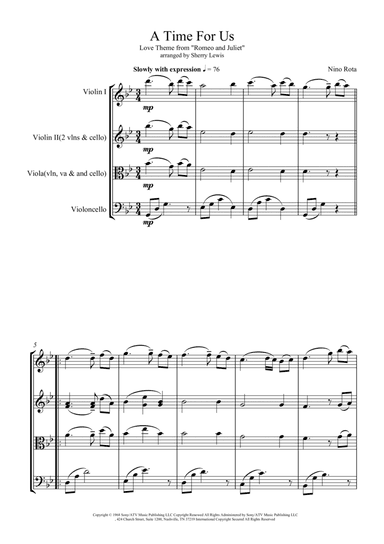 A Time For Us (love Theme)