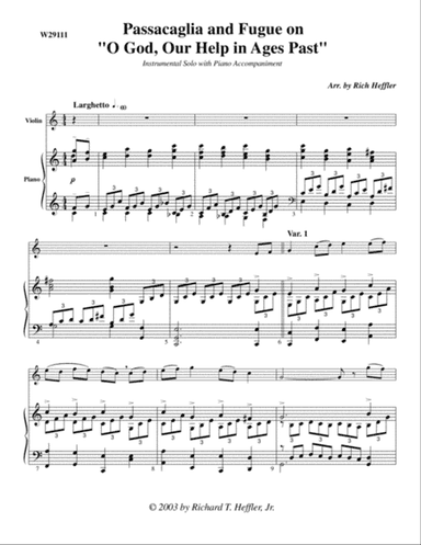 O God, Our Help....Passacaglia /Fugue