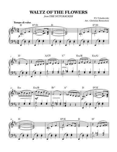 Waltz Of The Flowers - Piano Solo