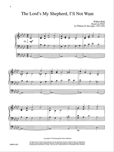 The Lord's my Shepherd, I'll Not Want (Downloadable)