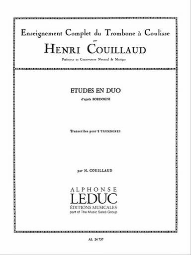Etudes En Duo D'apres Bordogni (trombones 2)