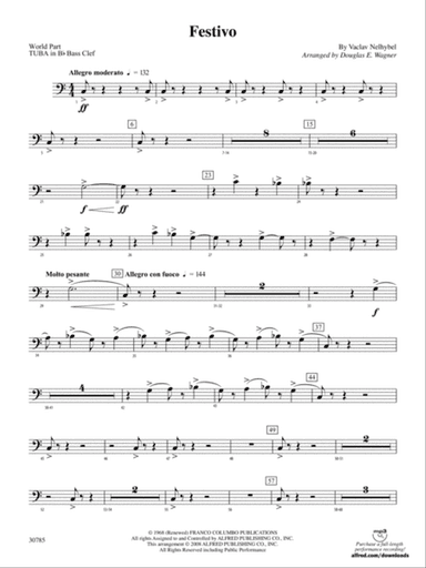 Festivo: (wp) B-flat Tuba B.C.