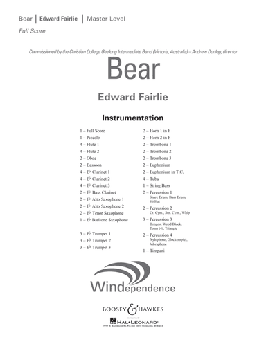 Bear - Conductor Score (Full Score)