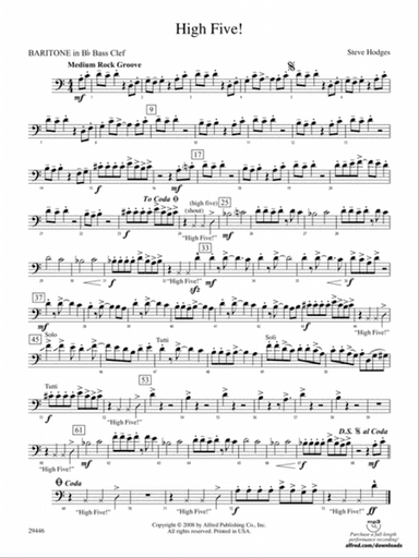 High Five!: (wp) B-flat Baritone B.C.