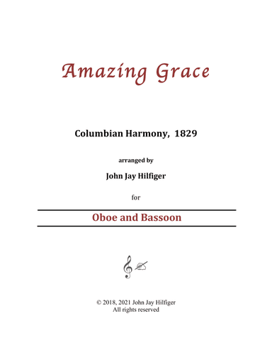Amazing Grace for Oboe and Bassoon