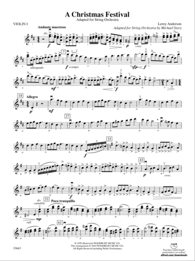 A Christmas Festival: 1st Violin
