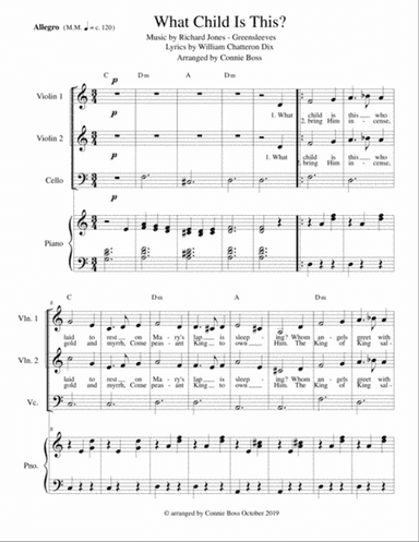 What Child is This? strings and piano