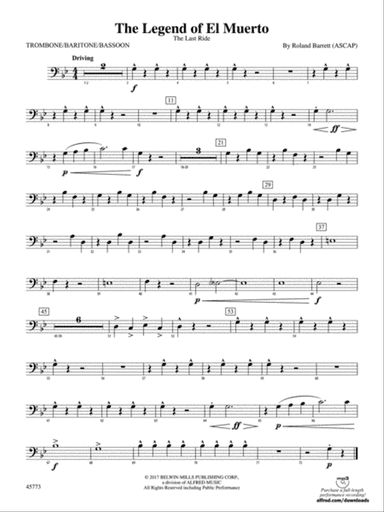 The Legend of El Muerto: 1st Trombone
