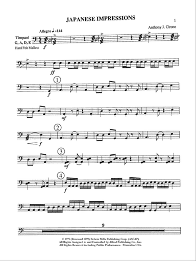 Japanese Impressions: Timpani