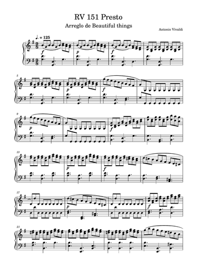 Rv 151 Allegro-Antonio Vivaldi