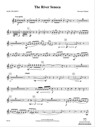 The River Seneca: 3rd B-flat Trumpet
