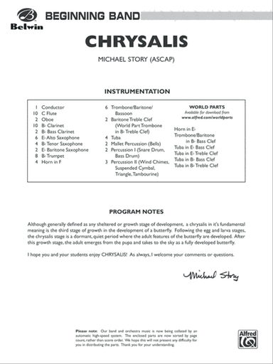 Chrysalis: Score