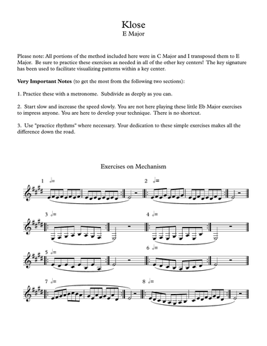 Klose and Kroepsch in E Major