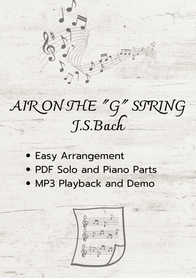 Air On The G String (Bach) - PDF Sheet Music + MP3 Playback
