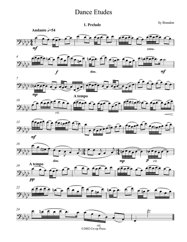 Dance Etudes for Euphonium