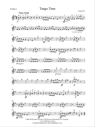 Tango Time: 1st Violin