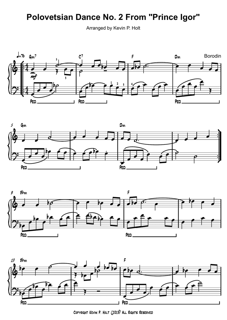 Polovetsian Dance No. 2 From "Prince Igor"