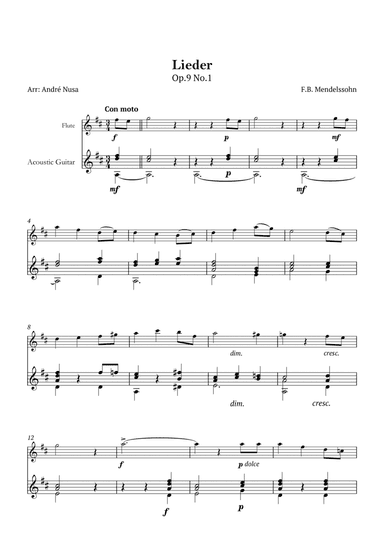 Lieder Op.9 No.1