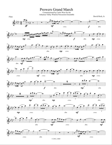 Prowers Grand March - flute