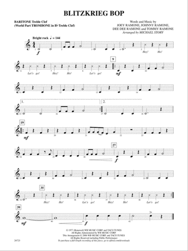 Blitzkrieg Bop: Baritone T.C.