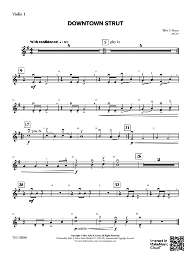 Downtown Strut: 1st Violin