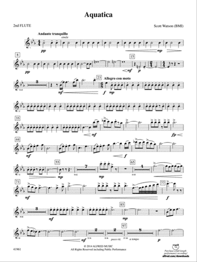 Aquatica: 2nd Flute