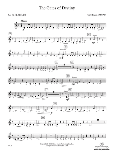 The Gates of Destiny: 2nd B-flat Clarinet