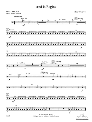 And It Begins: 3rd Percussion