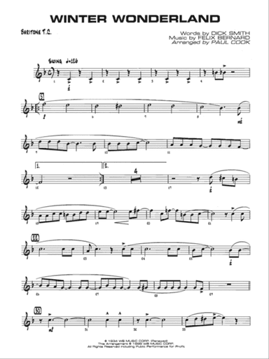Winter Wonderland: Baritone T.C.