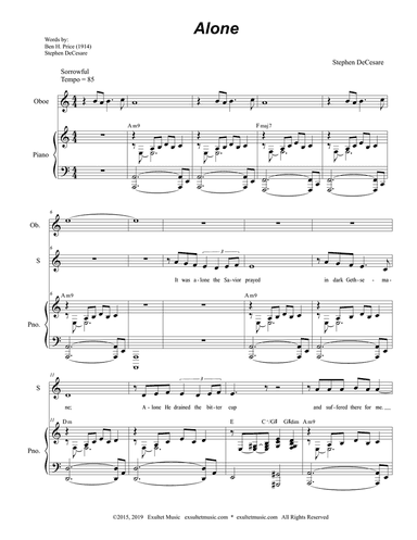 Alone (Duet for Soprano and Tenor Solo)