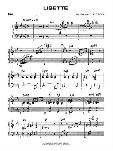 Lisette: Piano Accompaniment