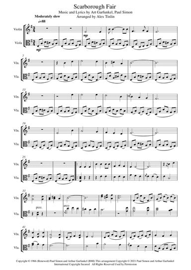 Scarborough Fair/canticle