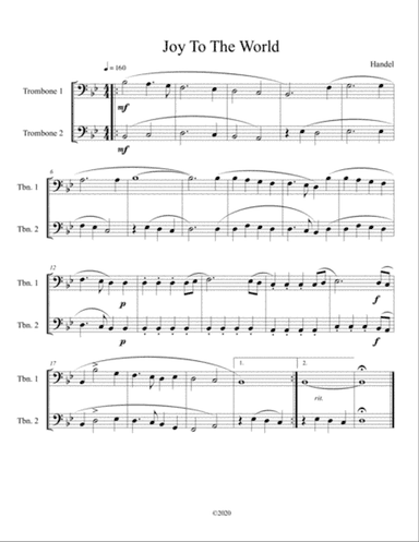 Joy To The World (trombone duet)