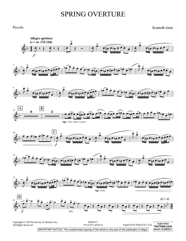 Spring Overture - Piccolo