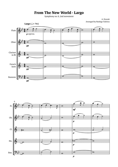 Largo (2nd movement of the Symphony no. 9 'From The New World')