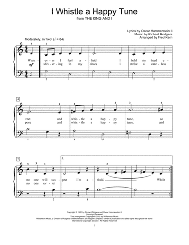 I Whistle A Happy Tune (from The King And I) (arr. Fred Kern)